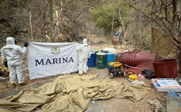 sec de marina destruye laboratorios clandestinos en sinaloa-min